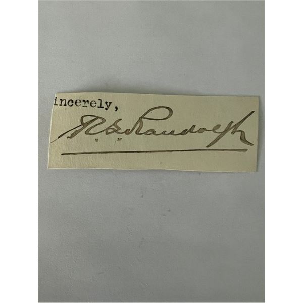 RS Randolph signature cut