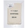 Image 1 : $25 Dollars Quarters Uncirculated Bag