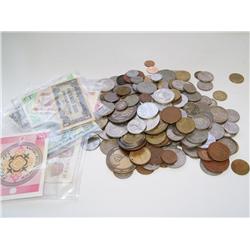 Bag of World Coins & Notes