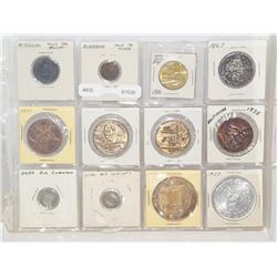 Lot of 12 Collectible Tokens