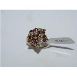 AAA Burmese Ruby & Diamond Cocktail Ring