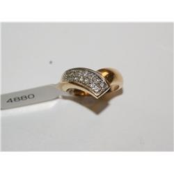1/2Ctw Diamond Cluster Hand Made Ladies Ring