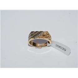 Diamond Nugget Style Hand Made Men's Ring