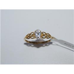 10k Gold Ring with CZ Stone