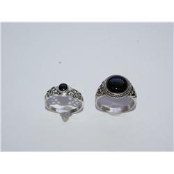 Lot of 2 Silver Rings
