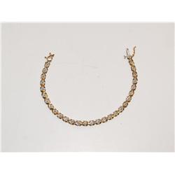 1.00Ctw Diamond XOXOX Design Tennis Bracelet