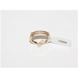 Diamond Two Tone Hand Made wedding Band