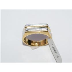 Vermeil 14kt Two Tone Hand Made Men's Ring