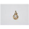 8.00mm White Pearl & Diamond Hand Made Pendant