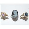 Image 2 : (3)  14 KT Gold Ladies Rings