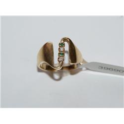 AAA Colombian Emerald & Diamond Ring