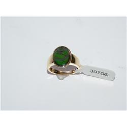 AAA Black Opal Hand Made Ladies Ring