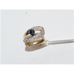 AAA Cashmere Sapphire & Diamond Ladies Ring