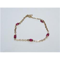 AAA Chatham Ruby Ladies Bracelet