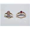 Image 1 : AAA Burmese Ruby & Pink Gemstone Ring-2 X's $