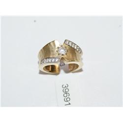 Diamond Vintage Hand Made Ladies Ring