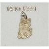 14k Gold Kitty Cat Pendant