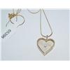 14k Gold Chain & Heart Shaped Pendant
