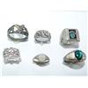 Image 1 : (5) Sterling Silver Rings
