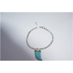 Silver Bracelet with Turquoise Stone