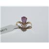 Image 1 : AAA Amethyst & Diamond Hand Made Ladies Ring