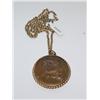 Brass Leo Lion Pendant with Chain