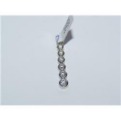 7 Diamond Drop Down Hand Made Ladies Pendant