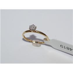 10k Gold Diamond Solitaire Engagement  Ring