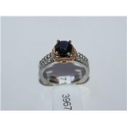1.50Ctw Black Diamond Two Tone Ladies Ring