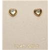 10k Gold Heart Shaped Earrings