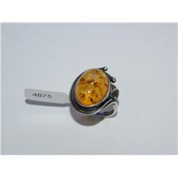 Baltic Amber Vintage Hand Made Ladies Ring