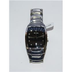 Bulova Black Dial Quartz Men's Watch