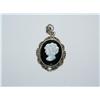 Antique Sterling Relief Cameo Pendant