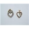 Diamond Heart Shape Pendants-2 Times the Bid