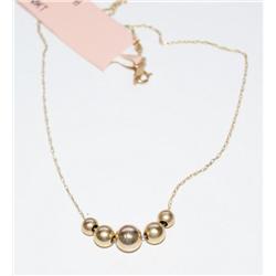 10k Gold Balls Necklace