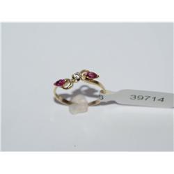 AAA Burmese Ruby & Diamond Ladies Ring