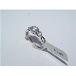 Silver 1ctw CZ Ring