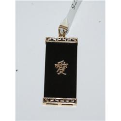Onyx Hand made Rectangular Pendant