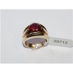 AAA Chatham Ruby Hand Made Men's Ring