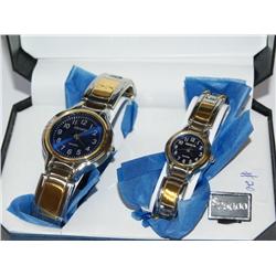 Geneva His & Hers Wristwatch Set Mint In Box