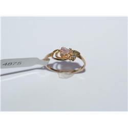 Diamond Black Hill Gold Ladies Ring