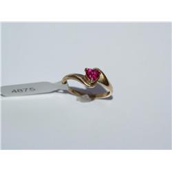 AAA Chatham Ruby Heart shape Ladies Ring