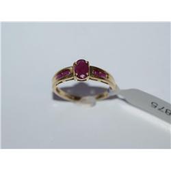 AAA Burmese Ruby Hand Made Ladies Ring