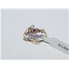 Image 1 : 10k Gold "Love" Ruby Ring