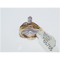 10k Gold Diamond Wedding Ring Set