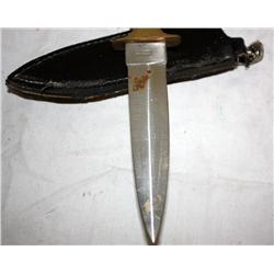 Wooden Handled Dagger In A Case