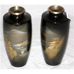 Black China Vase Set
