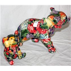 Set Of Porcelain Elephants