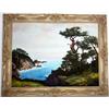 Image 2 : Framed Oil on Canvas of Ocean & Landscape