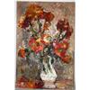 Image 1 : Oil on Board of Flowers and Vase